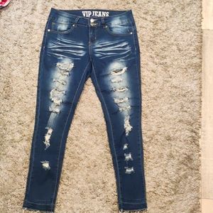 Distressed Jeggings Size 7/8